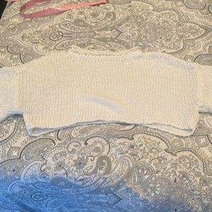 Urban Outfitters super cropped knit crochet top